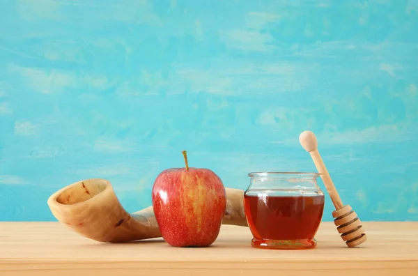 Rosh Hashanah Joods Nieuwjaar Vakantie Concept Traditionele Symbolen — Stockfoto