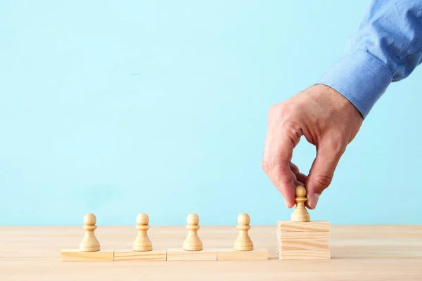 Obraz Šachy Obchod Konkurence Strategie Vedení Úspěch Koncepce — Stock fotografie