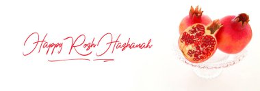 Rosh hashanah (Yahudi Yeni Yıl Tatili) konsepti. Nar radyasyon sembolü