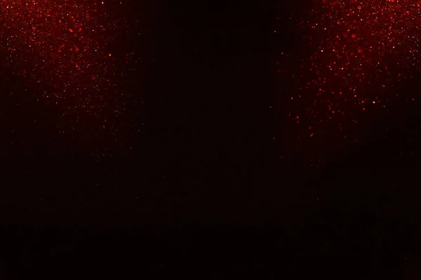 Red Black Glitter Vintage Lights Background Defocused — Stock Photo, Image