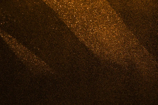 Glitter Vintage Lights Background Black Gold Focused — Stock Photo, Image