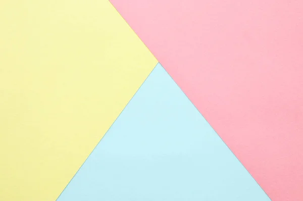 Abstract Pastel Colored Paper Texture Minimal Geometric Shapes Lines Trendy — Stock Photo, Image