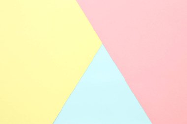 Pastel renkli kağıt doku soyut. En az geometrik şekiller ve çizgiler. modaya uygun bir tasarım konsepti.
