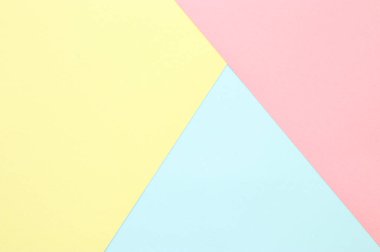 Pastel renkli kağıt doku soyut. En az geometrik şekiller ve çizgiler. modaya uygun bir tasarım konsepti.