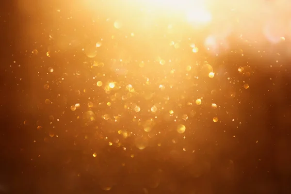 Glitter Vintage Lights Background Silver Gold Focused — Stock Photo, Image