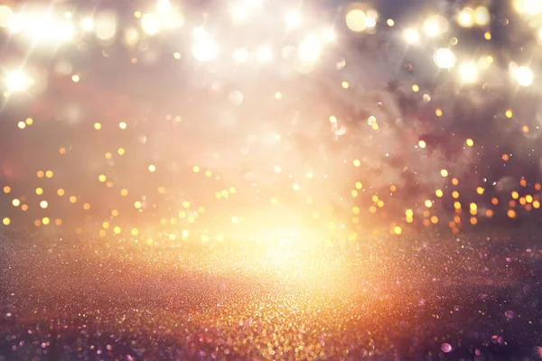 Glitter Φώτα Εκλεκτής Ποιότητας Φόντο Ασήμι Και Χρυσό Επικεντρώθηκε — Φωτογραφία Αρχείου