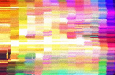 80 lerin fütüristik arka plan retro tarzı. Dijital veya Cyber yüzey. Neon ışıkları ve geometrik desen, test ekran glitch