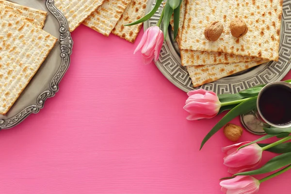 Pesah oslava koncept (židovský Pesach dovolená). — Stock fotografie