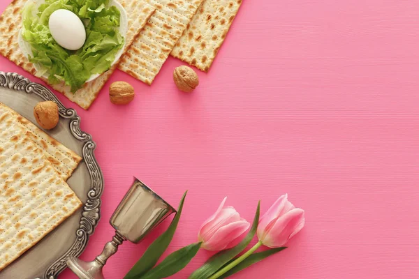 Pesah oslava koncept (židovský Pesach dovolená) — Stock fotografie