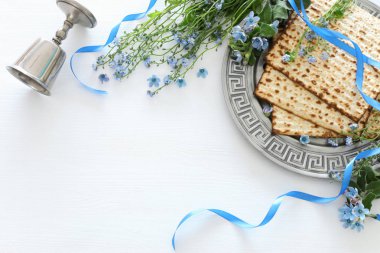 Pesah celebration concept (jewish Passover holiday) clipart