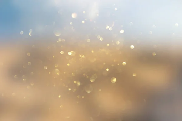 Photo of gold and silver glitter lights background — Stock Photo, Image