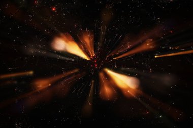 soyut parıltı ışıkları arka plan. altın ışık patlaması. defokus