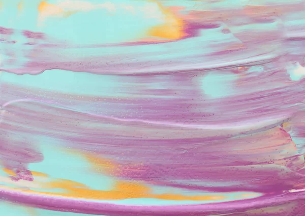 Fotografía de fondo efecto marmolizado abstracto. menta, rosa y púrpura colores creativos. Hermosa pintura con la adición de oro — Foto de Stock