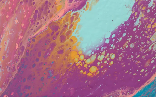 Fotografi av abstrakt marbleized effekt bakgrund. Mint, rosa och lila kreativa färger. Vacker färg — Stockfoto