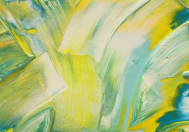 Soyut marbleized etkisi arka plan. sarı, beyaz ve yeşil yaratıcı renkler. Güzel boya