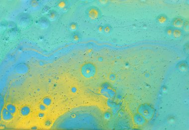 Soyut marbleized etkisi arka plan. nane, sarı, beyaz ve yeşil yaratıcı renkler. Güzel boya