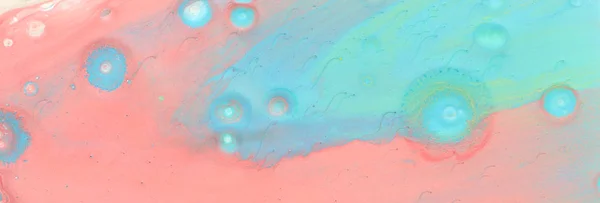 Streszczenie efektu marmurkowy tło. miętowe i różowe kreatywne kolory. Piękna farba — Zdjęcie stockowe