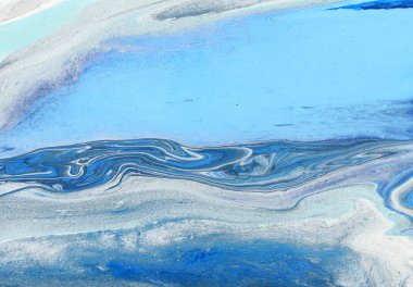 soyut mermerleştirilmiş etki arka plan fotoğraf. Mavi ve beyaz yaratıcı renkler. Güzel boya.