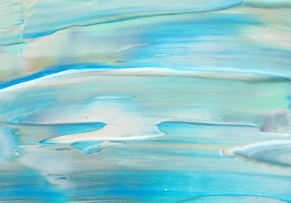抽象的な大理石の効果の背景の写真。ブルー、ミント、ホワイトのクリエイティブカラー。美しい塗料. — ストック写真