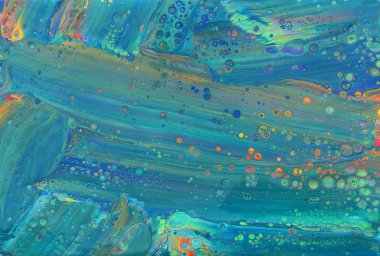 soyut mermerleştirilmiş etki arka plan fotoğraf. Mavi, nane, altın ve beyaz yaratıcı renkler. Güzel boya.