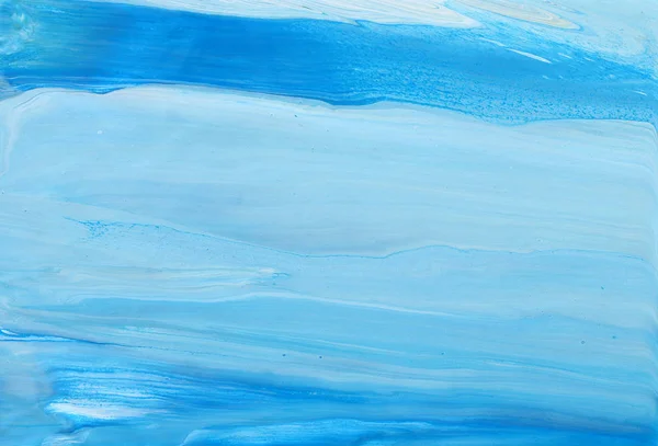Fotografování abstraktního, marbleizovaného efektu. Modré a bílé tvůrčí barvy. Krásná malba — Stock fotografie