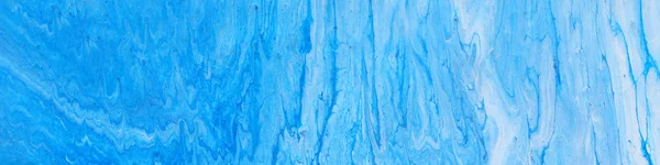 Fotografie abstrakter marmorierter Effekte. blaue und weiße kreative Farben. Schöne Farbe. Banner — Stockfoto