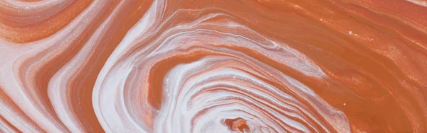Fotografování abstraktního, marbleizovaného efektu. hnědé, oranžové, šedé a bílé tvůrčí barvy. Krásná malba — Stock fotografie