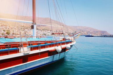 Gemi yay taşıma görüntü, deniz üzerinden hareket