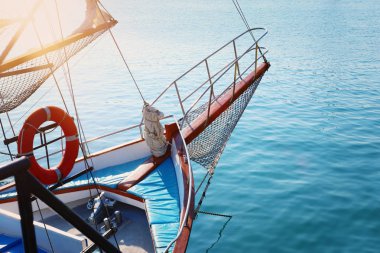 Gemi yay taşıma görüntü, deniz üzerinden hareket