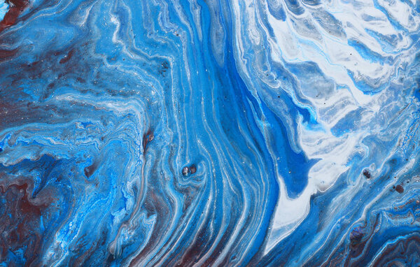 фотография абстрактного мраморного фона эффекта. синий и белый творческие цвета. Красивая краска
