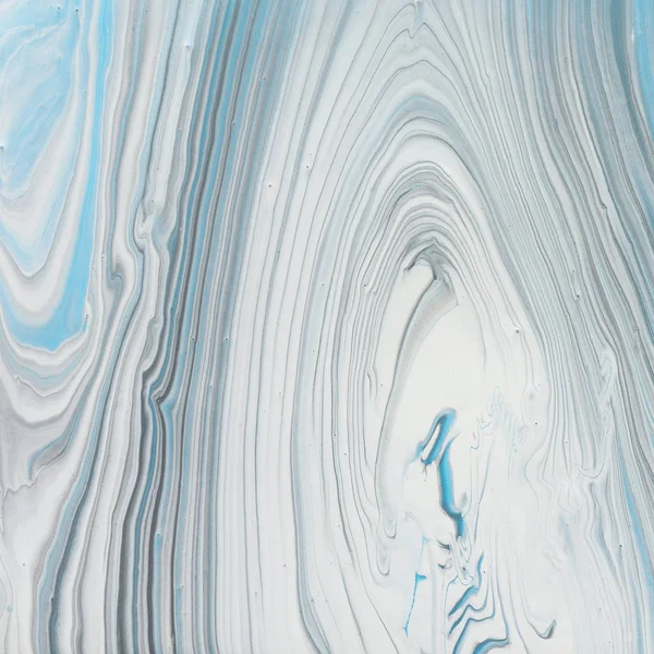 抽象的な大理石の効果の背景の写真。青、グレー、白のクリエイティブカラー。美しい塗料 — ストック写真