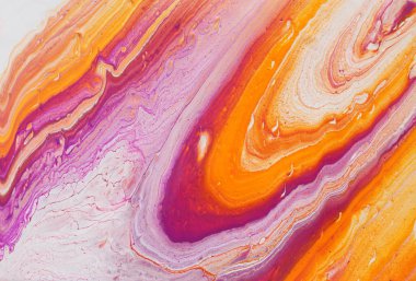soyut mermerleştirilmiş etki arka plan fotoğraf. kırmızı, pembe, turuncu ve beyaz yaratıcı renkler. Güzel boya