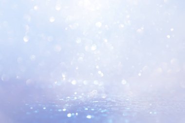 soyut glitter ışıkları niçin kara zemin. mavi ve gümüş. de odaklı