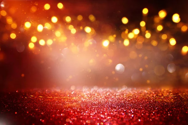 Abstract Red glitter lights background. defocused — Stock Photo, Image