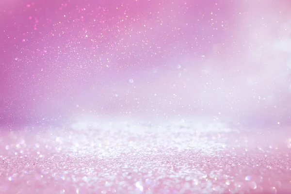 Background of abstract glitter lights. purple, pink, gold and silver. de focused — Stock Photo, Image