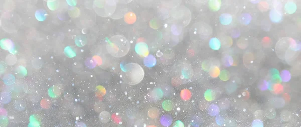 Blackground of abstract glitter lights. silver and gold. de-focused. banner — Stock Photo, Image