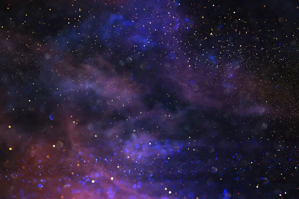 soyut glitter ışıkları arka plan. mavi, mor ve siyah. de odaklı