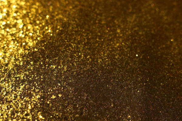 Fundo de luzes de brilho abstratas. ouro e preto. de focado — Fotografia de Stock