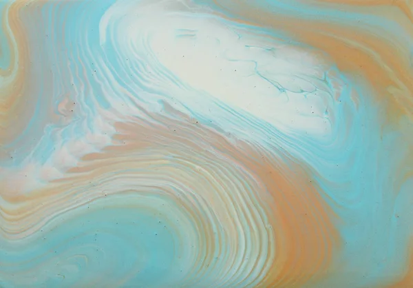 Fotografi av abstrakt marbleized effekt bakgrund. turkos, guld, blått och vitt kreativa färger. Vacker färg. — Stockfoto