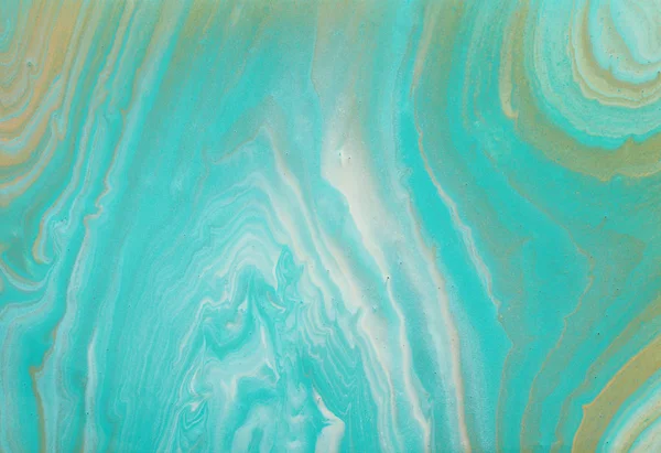 Fotografie van abstracte marbleized effect achtergrond. turkoois, goud, blauw en wit creatieve kleuren. Mooie verf. — Stockfoto