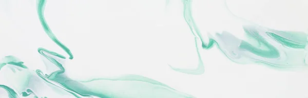 추상 대리석 효과 배경의 사진. 청록색과 흰색 창조적 인 색상. 아름다운 페인트. 배너 — 스톡 사진