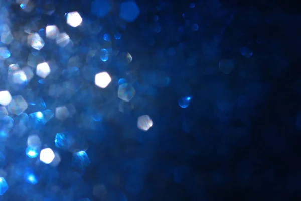 Abstract glitter silver , blue lights background. de-focused. — Stock Photo, Image