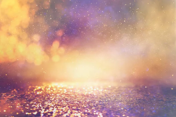Abstract glitter pink, purple and gold lights background. de-focused — Stock Photo, Image