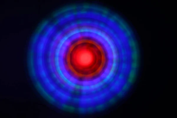 Immagine astratta della luce del cerchio al neon — Foto Stock
