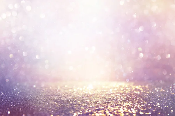 Abstract glitter pink, purple and gold lights background. de-focused — Stock Photo, Image