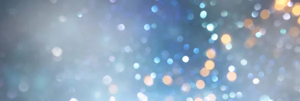 Абстрактный блеск серебра, золота, синие огни фона. рассеянность. banner — стоковое фото