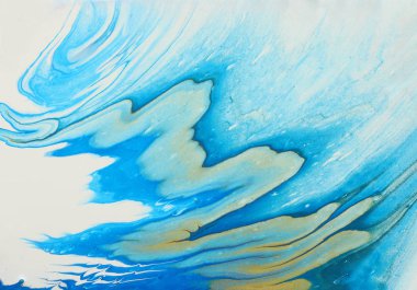 soyut mermerize etkisi arka plan sanat fotoğrafçılığı. beyaz, mavi ve altın yaratıcı renkler. Güzel boya.