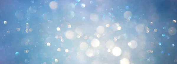 Abstract glitter silver, gold , blue lights background. de-focused. banner — Stock Photo, Image