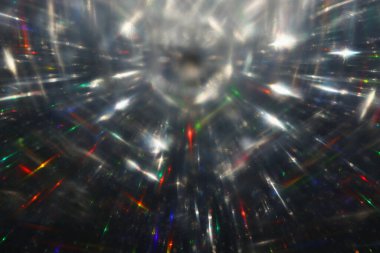 Lens parlamasının soyut görüntüsü. ışık sızıntısı