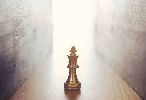 Bild Des Schachspiels Unternehmen Wettbewerb Strategie Führung Und Erfolg — Stockfoto